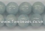 CAQ113 15.5 inches 16mm round A grade natural aquamarine beads