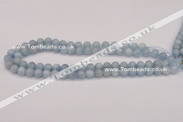 CAQ119 15.5 inches 14mm round AA grade natural aquamarine beads