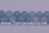 CAQ122 15.5 inches 6mm round AAA grade natural aquamarine beads