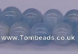 CAQ126 15.5 inches 14mm round AAA grade natural aquamarine beads