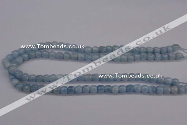 CAQ131 15.5 inches 8*8mm apple-shape natural aquamarine beads