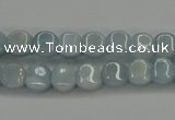 CAQ134 15.5 inches 7*7mm lantern natural aquamarine beads