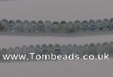 CAQ135 15.5 inches 4*6mm rondelle natural aquamarine beads