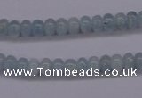 CAQ136 15.5 inches 3*4mm rondelle natural aquamarine beads