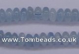 CAQ138 15.5 inches 3*6mm rondelle natural aquamarine beads