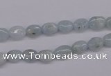 CAQ141 15.5 inches 6*8mm oval natural aquamarine beads wholesale