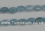 CAQ143 15.5 inches 8*10mm oval natural aquamarine beads wholesale