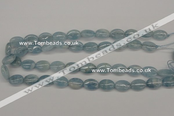 CAQ145 15.5 inches 13*18mm oval natural aquamarine beads wholesale