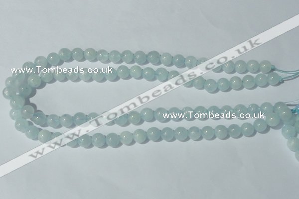 CAQ202 15.5 inches 10mm round natural aquamarine beads wholesale