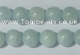 CAQ203 15.5 inches 12mm round natural aquamarine beads wholesale