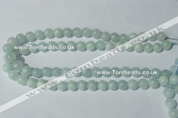 CAQ203 15.5 inches 12mm round natural aquamarine beads wholesale