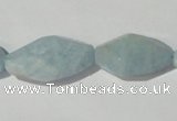 CAQ214 15.5 inches multi-size twisted natural aquamarine beads