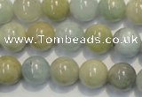 CAQ254 15.5 inches 12mm round aquamarine beads wholesale