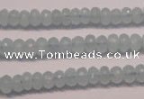 CAQ305 15.5 inches 4*7mm faceted rondelle natural aquamarine beads