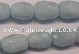 CAQ318 15.5 inches 13*18mm faceted nuggets natural aquamarine beads