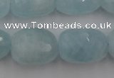 CAQ416 15.5 inches 18*25mm faceted nuggets natural aquamarine beads