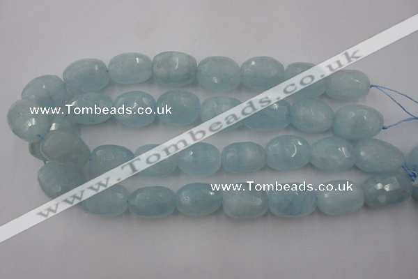 CAQ416 15.5 inches 18*25mm faceted nuggets natural aquamarine beads