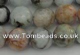 CAQ425 15.5 inches 16mm faceted round natural aquamarine beads