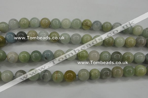 CAQ455 15.5 inches 12mm round aquamarine beads wholesale