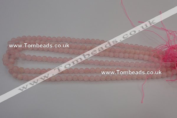 CAQ481 15.5 inches 6mm round natural pink aquamarine beads