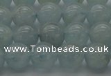 CAQ502 15.5 inches 8mm round natural aquamarine beads