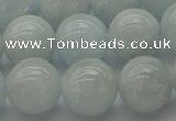 CAQ504 15.5 inches 12mm round natural aquamarine beads