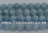 CAQ509 15.5 inches 6mm round A+ grade natural aquamarine beads