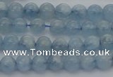 CAQ517 15.5 inches 5mm round AA grade natural aquamarine beads