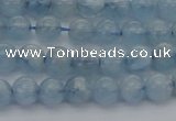 CAQ518 15.5 inches 6mm round AA grade natural aquamarine beads