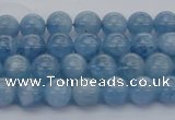 CAQ535 15.5 inches 4mm round AAA grade natural aquamarine beads