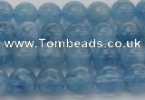 CAQ544 15.5 inches 6mm round AAAA grade natural aquamarine beads