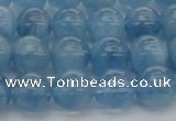 CAQ545 15.5 inches 8mm round AAAA grade natural aquamarine beads