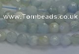 CAQ551 15.5 inches 4mm faceted round natural aquamarine beads