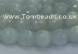 CAQ560 15.5 inches 6mm faceted round natural aquamarine beads