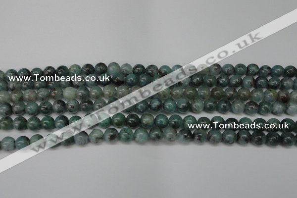 CAQ600 15.5 inches 4mm round aquamarine gemstone beads