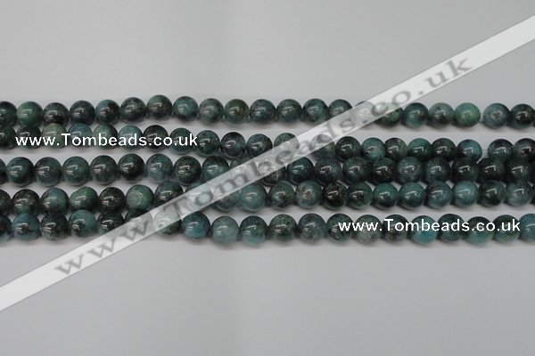 CAQ602 15.5 inches 8mm round aquamarine gemstone beads