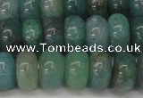 CAQ612 15.5 inches 6*10mm rondelle aquamarine gemstone beads