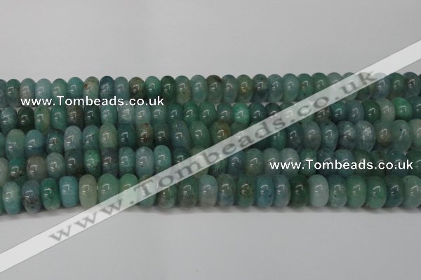 CAQ613 15.5 inches 7*12mm rondelle aquamarine gemstone beads