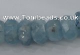 CAQ62 6*10mm – 12*18mm faceted nuggets natural aquamarine beads