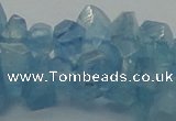 CAQ63 15.5 inches 8*10mm natural aquamarine chips beads