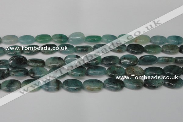 CAQ630 15.5 inches 13*18mm oval aquamarine gemstone beads