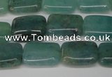 CAQ644 15.5 inches 10*14mm rectangle aquamarine gemstone beads