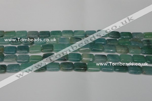 CAQ644 15.5 inches 10*14mm rectangle aquamarine gemstone beads
