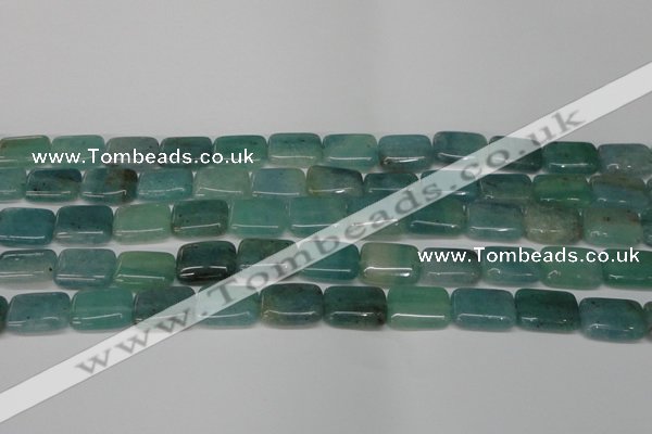 CAQ645 15.5 inches 12*16mm rectangle aquamarine gemstone beads