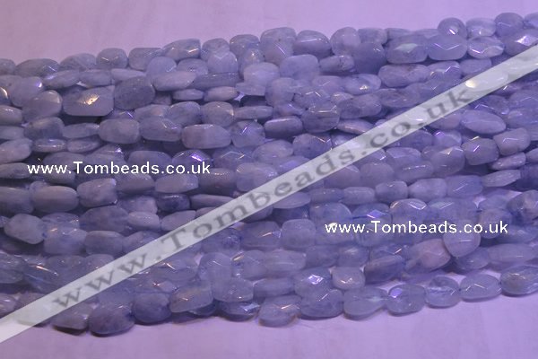 CAQ651 15.5 inches 8*12mm - 10*14mm faceted freeform aquamarine beads