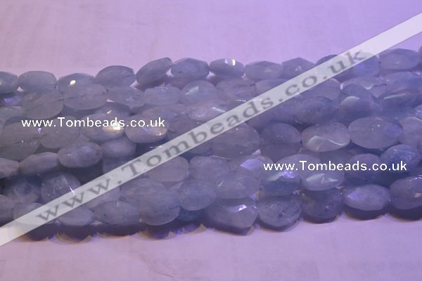 CAQ652 15.5 inches 12*16mm - 15*20mm faceted freeform aquamarine beads