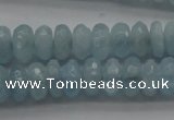 CAQ75 15.5 inches 3*7mm faceted rondelle A grade aquamarine beads