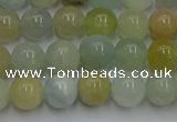 CAQ752 15.5 inches 8mm round aquamarine beads wholesale