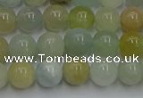 CAQ752 15.5 inches 8mm round aquamarine beads wholesale