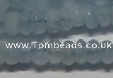 CAQ761 15.5 inches 5*8mm faceted rondelle aquamarine beads